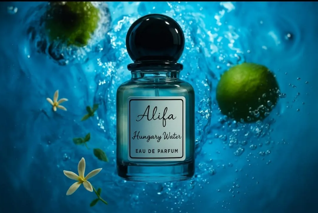 Alifa Hungary Water, mid-splash with lime and jasmine